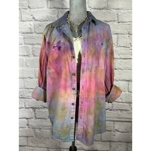 Reworked/upcycled flannel shirt